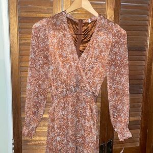 Floral Long Sleeves Dress